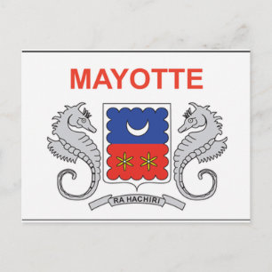 Mayotte Flag Postcard
