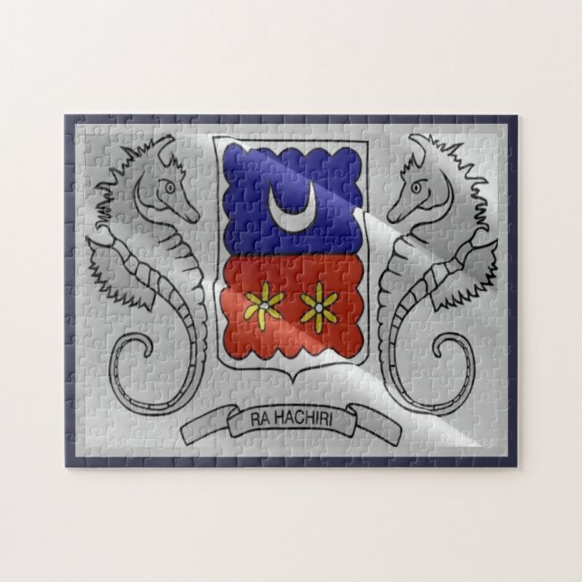 Mayotte - Waving Flag - Jigsaw Puzzle (Horizontal)