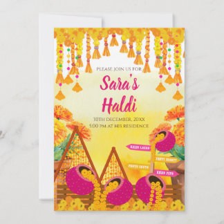 Mayoun invitations & Digital Haldi invites