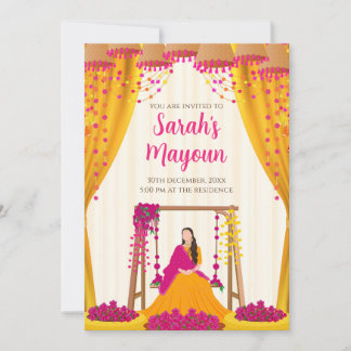 Mayoun invitations Haldi invites Haldi invitation