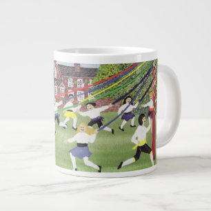Maypole Dancing 1991 Large Coffee Mug