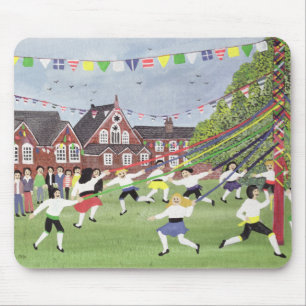 Maypole Dancing 1991 Mouse Pad