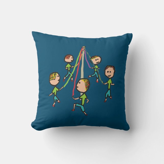 Maypole Dancing Cushion (Front)