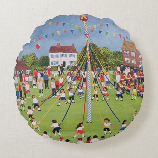 Maypole Round Cushion (Front)