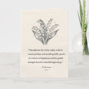 May's Lily of the Valley Card