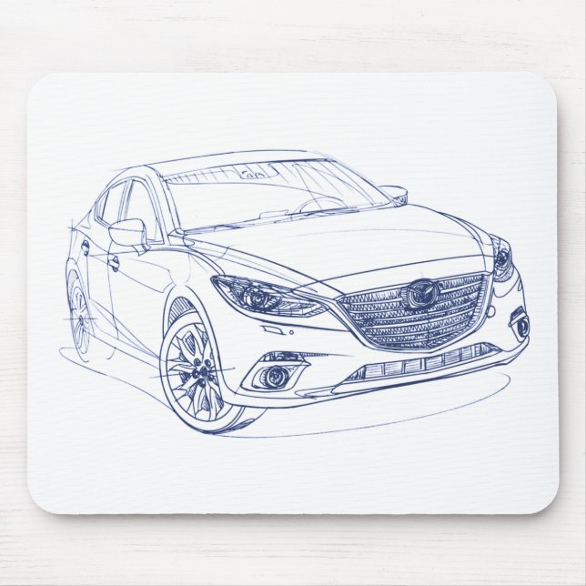 Maz 3 Sedan 2014 Mouse Pad (Front)