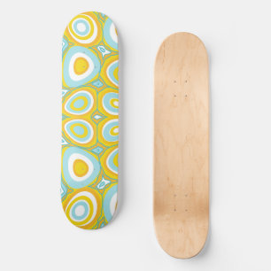 Maz Psychedelic Eggs - Duck Egg Blue White Orange Skateboard