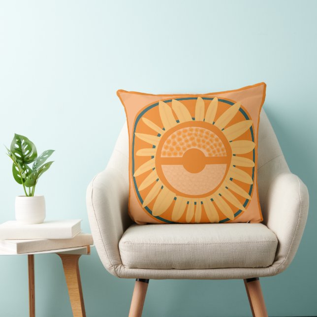 Maz Sunflower Sunshine: Orange 3 Cushion (Chair)