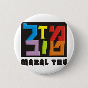Mazal Tov 6 Cm Round Badge