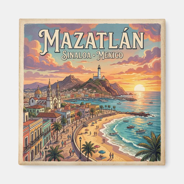 Mazatlán Mexico Magnet (Front)