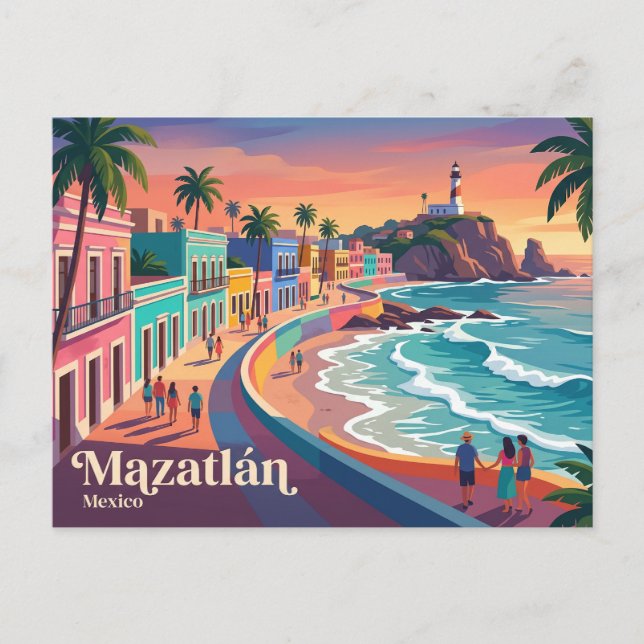 Mazatlán Mexico Postcard (Front)