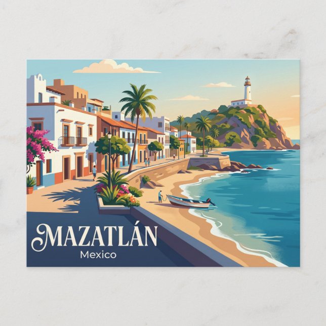 Mazatlán Mexico Postcard (Front)