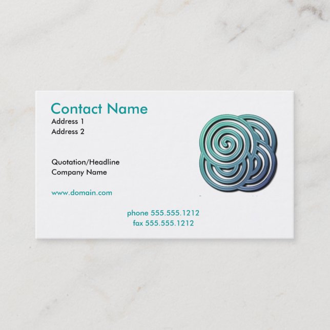 Maze Business Card (Front)