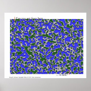 Maze: can you get from here to here? poster