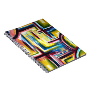 Maze design spiral notebook