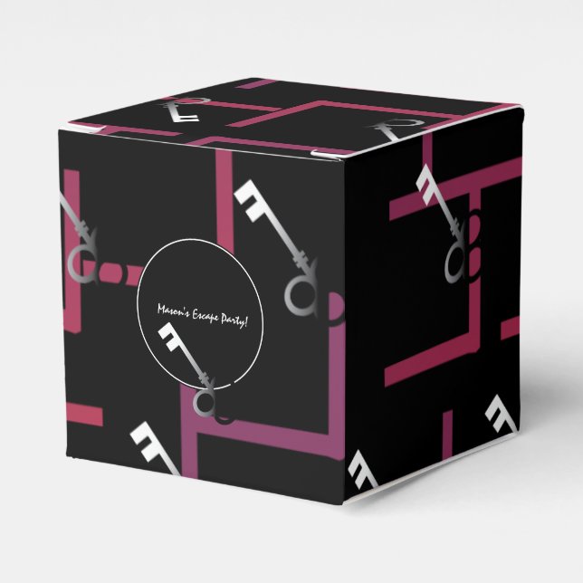 Maze Escape Party Maze  Favour Candy Box (Front Side)