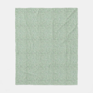 Maze inspired sage green  fleece blanket