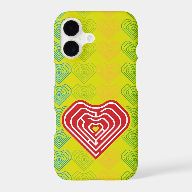 MAZE LOVE HEART BY MASANSER PIXELAT iPhone CASE (Back)