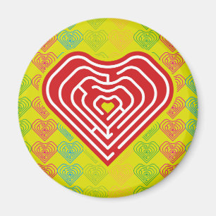 MAZE LOVE HEART BY MASANSER PIXELAT MAGNET