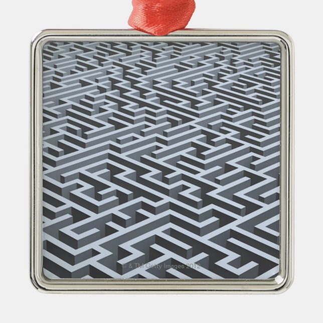 Maze Metal Tree Decoration (Front)