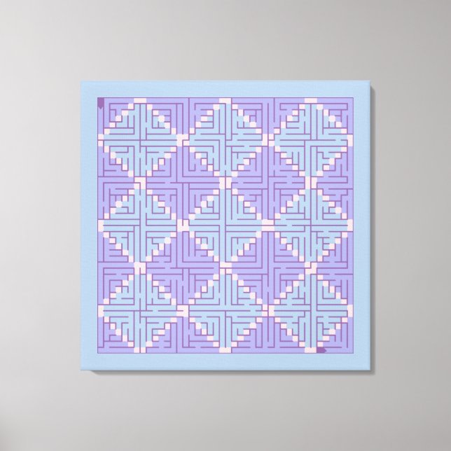 Maze Patchwork Canvas Print (Front)