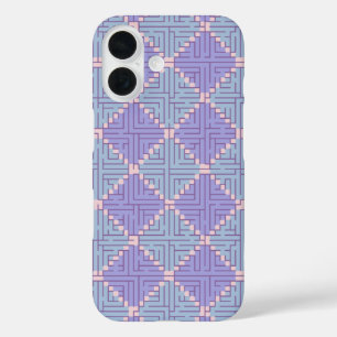 Maze Patchwork iPhone 16 Case
