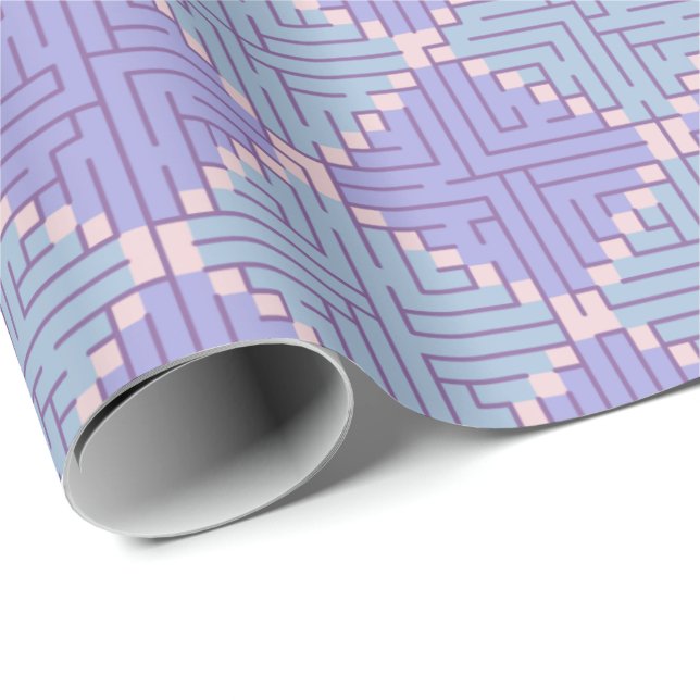 Maze Patchwork Wrapping Paper (Roll Corner)