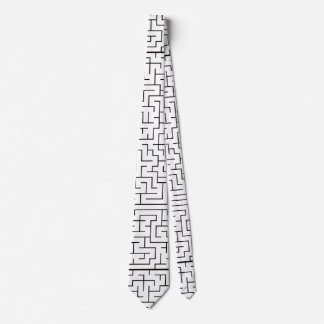Maze pattern tie