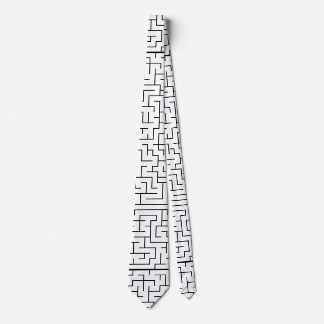 Maze pattern tie (Front)