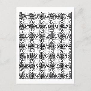 Maze Postcard