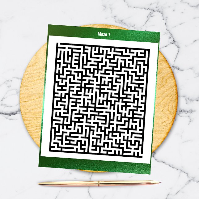 Maze Puzzle Seven Green | Activity Cards (Creator Uploaded)