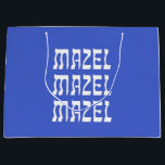 Mazel Mazel Mazel Celebration Large Gift Bag<br><div class="desc">Mazel Mazel Mazel Celebration Large Gift Bag</div>