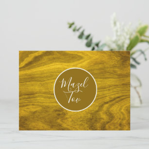 Mazel Tov Card, Jewish Congratulations, Elegant  Invitation