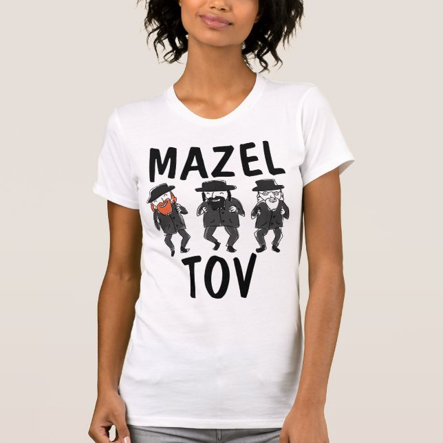 MAZEL TOV Funny Jewish t-shirts (Front)