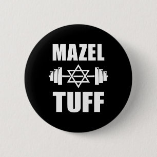 Mazel Tuff Funny Jewish Workout 6 Cm Round Badge