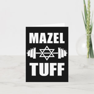 Mazel Tuff Funny Jewish Workout Card