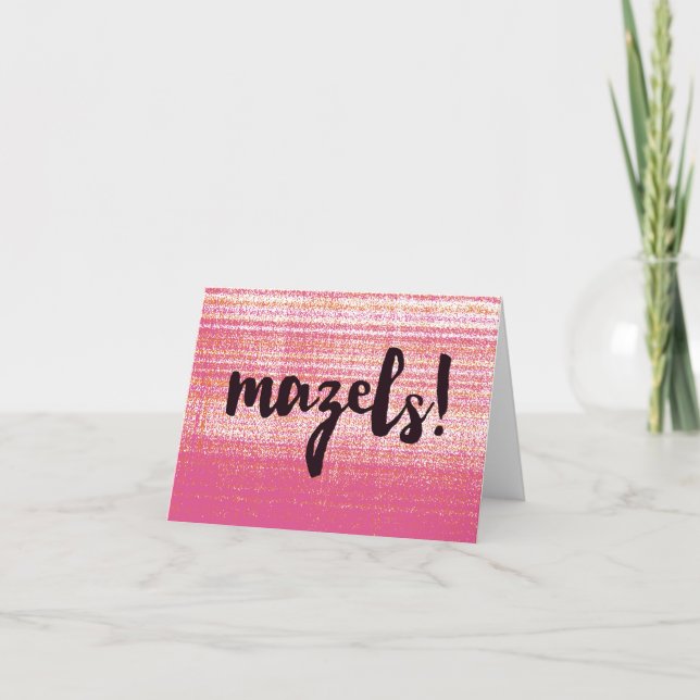 Mazels Pink Card (Front)