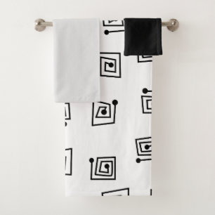 Mazes  bath towel set