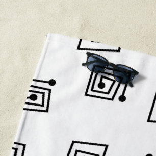 Mazes beach towel