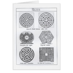 Mazes, c.1900 (engraving) (b/w photo)