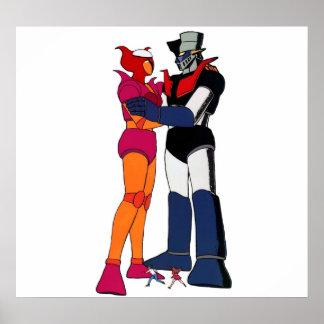 Mazinger and Aphrodite love of robots Poster