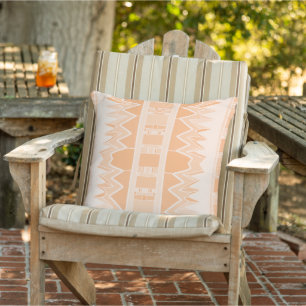 Mazipoodles Afrofuturist Pattern - Peach Cushion