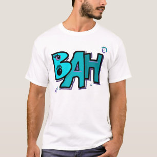 Mazipoodles Bah Humbug 3D Dusty Turquoise Purple T-Shirt