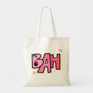 Mazipoodles Bah Humbug 3D Pink Yellow Tote Bag