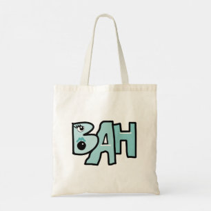 Mazipoodles Bah Humbug Duck Egg Blue Tote Bag