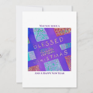 MAZIPOODLES Blessed Christmas Holiday Card