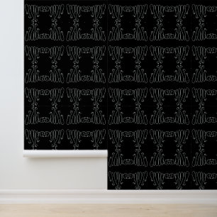 Mazipoodles Cats Black White Wallpaper