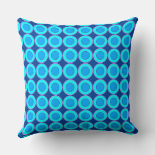 Mazipoodles Doughnuts Revisited Blue Purple Cushion