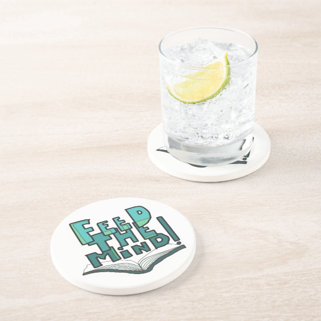 MAZIPOODLES Feed The Mind 066 Coaster (Side)