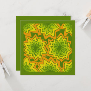 Mazipoodles Floral Fireworks Pattern 041 Card